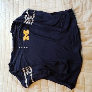 Pink University of Michigan long sleeved T-shirt